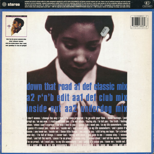 Shara Nelson : Inside Out / Down That Road (Remixes) (12", Single)