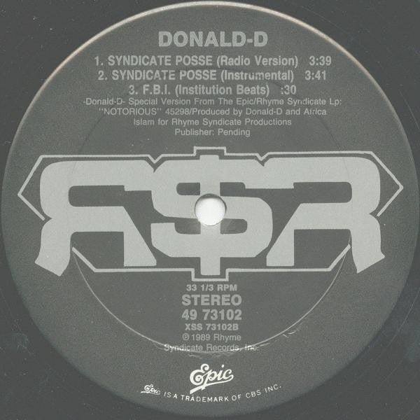Donald-D* : F.B.I. (12")