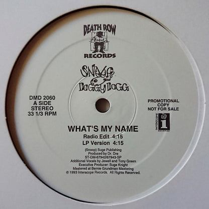 Snoop Doggy Dogg* : What's My Name? (12", Promo)