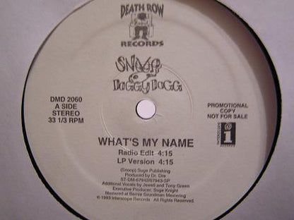 Snoop Doggy Dogg* : What's My Name? (12", Promo)