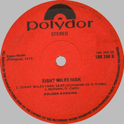Golden Earring : Eight Miles High (LP, Album)