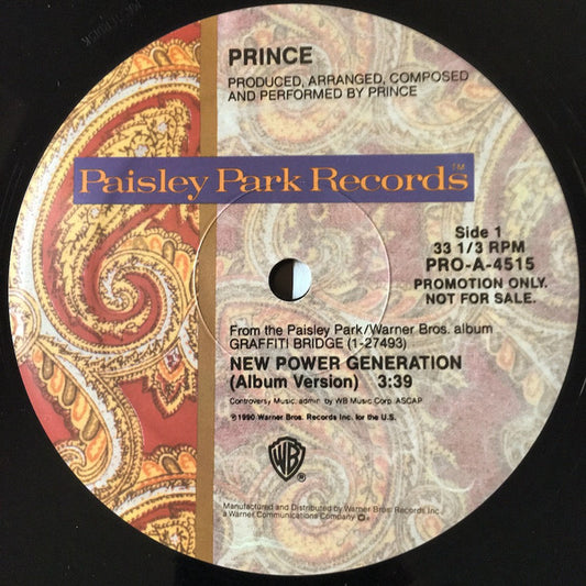 Prince : New Power Generation (12", Promo)