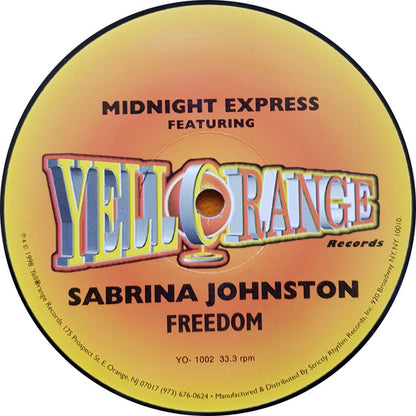 Midnight Express Featuring Sabrina Johnston : Freedom (12", Ltd)