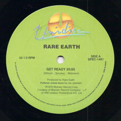 Rare Earth / Jimmy "Bo" Horne : Get Ready / Spank (12", Gre)