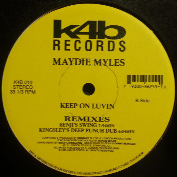 Maydie Myles : Keep On Luvin (Remixes) (12")