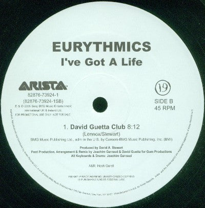 Eurythmics : I've Got A Life (2x12", Single, Promo)