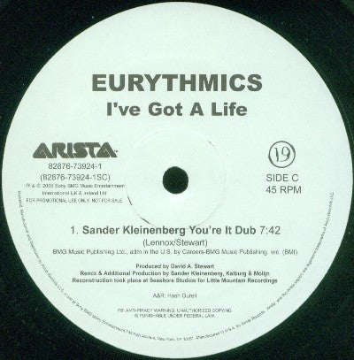 Eurythmics : I've Got A Life (2x12", Single, Promo)