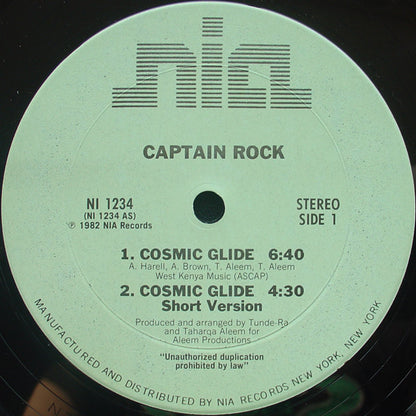 Captain Rock : Cosmic Glide (12")