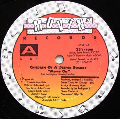 Children Of A Deeper Society : Move On (12")