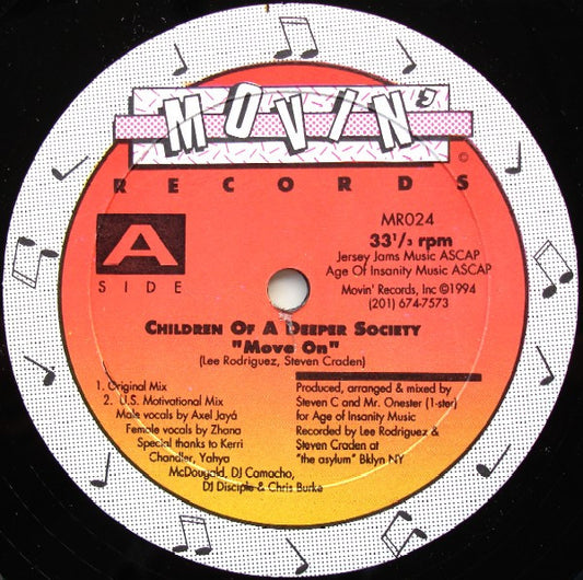Children Of A Deeper Society : Move On (12")