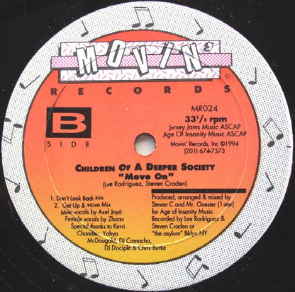 Children Of A Deeper Society : Move On (12")