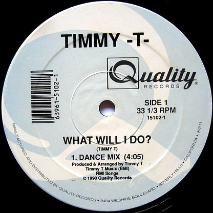 Timmy -T-* : What Will I Do? (12")