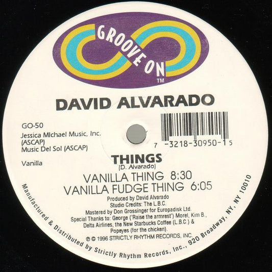 David Alvarado : Things (12")