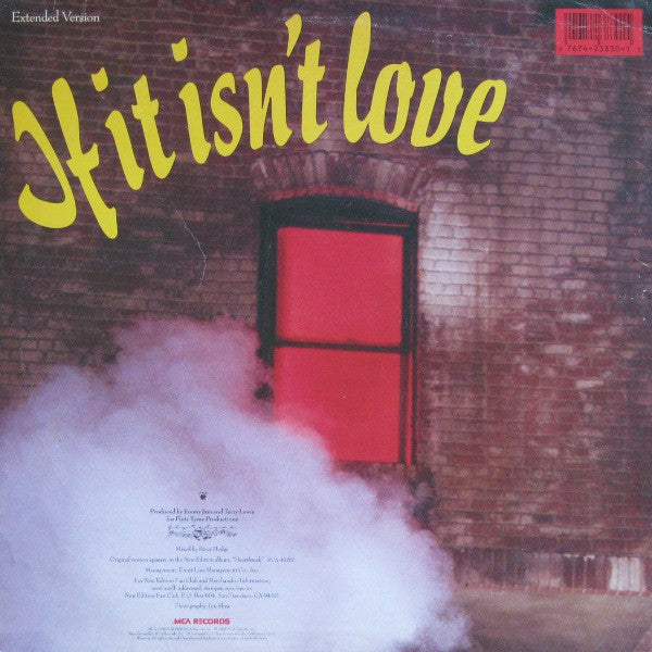 New Edition : If It Isn't Love (12", Single, Glo)