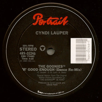 Cyndi Lauper : The Goonies™ 'R' Good Enough (12", Single)