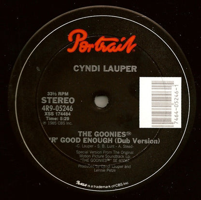 Cyndi Lauper : The Goonies™ 'R' Good Enough (12", Single)