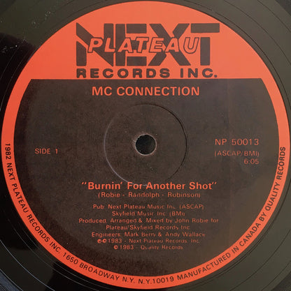 MC Connection / C-Bank : Burnin' For Another Shot / One More Shot (Instrumental) (12")