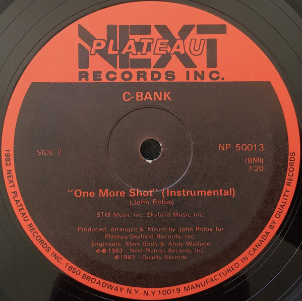 MC Connection / C-Bank : Burnin' For Another Shot / One More Shot (Instrumental) (12")