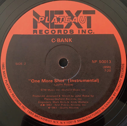 MC Connection / C-Bank : Burnin' For Another Shot / One More Shot (Instrumental) (12")