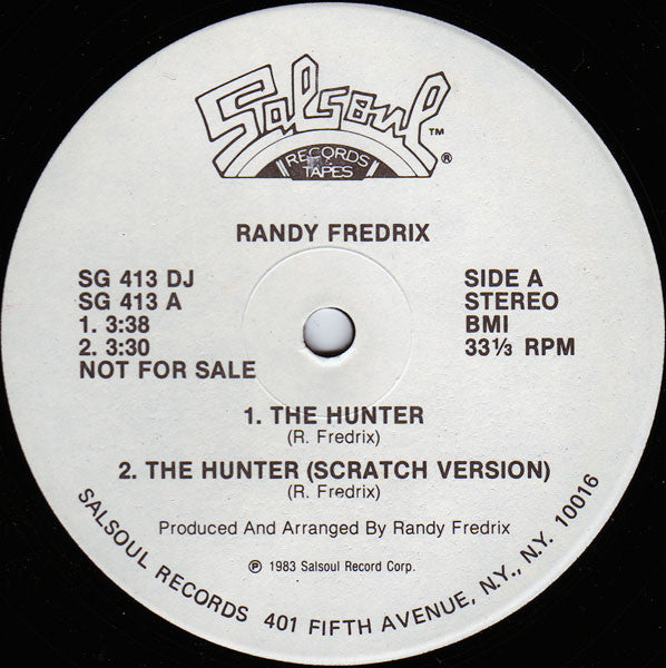 Randy Fredrix : The Hunter (12", Single, Promo)