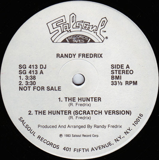 Randy Fredrix : The Hunter (12", Single, Promo)