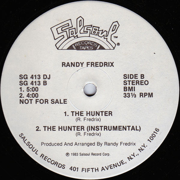 Randy Fredrix : The Hunter (12", Single, Promo)
