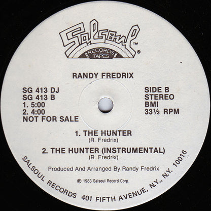 Randy Fredrix : The Hunter (12", Single, Promo)