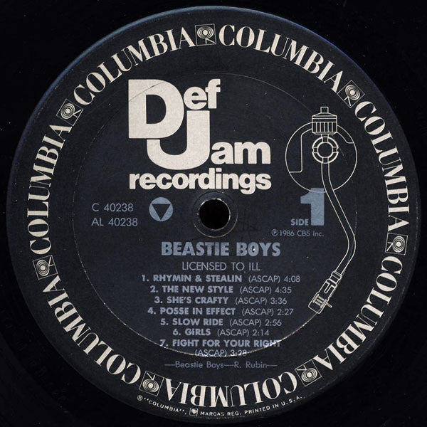 Beastie Boys : Licensed To Ill (LP, Album, Car)