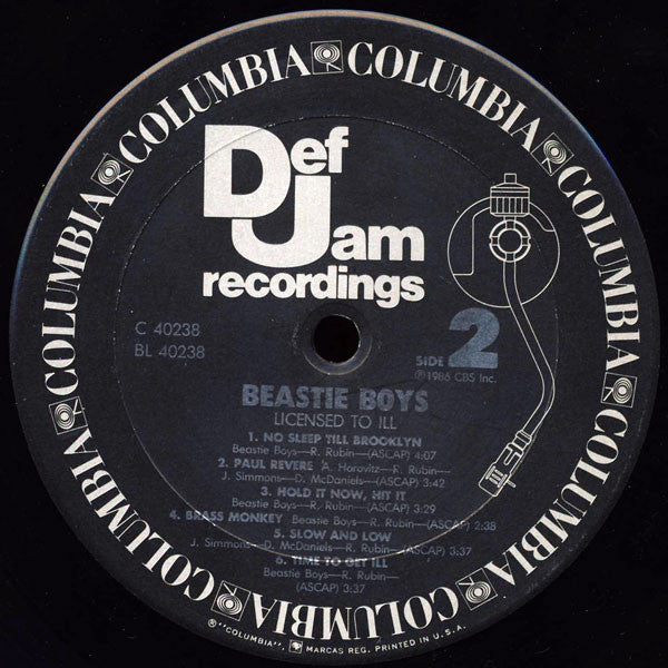 Beastie Boys : Licensed To Ill (LP, Album, Car)