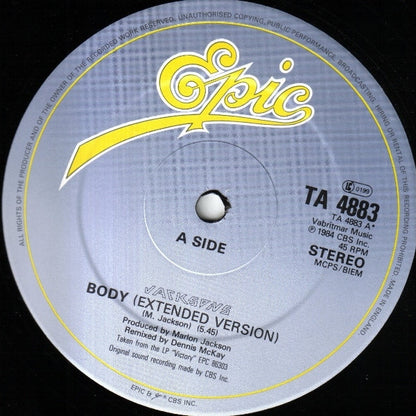 Jacksons* : Body (12", Single)