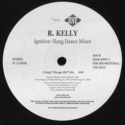 R. Kelly : Ignition (Slang Dance Mixes) (12", Promo)