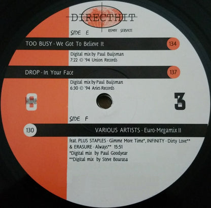 Various : Direct Hit Volume 8 (3x12", Comp, Promo)