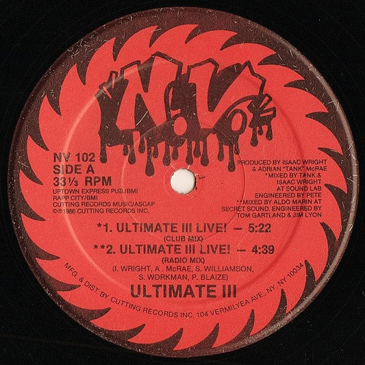Ultimate 3 MC's : Ultimate III Live! (12")