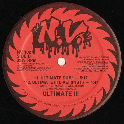 Ultimate 3 MC's : Ultimate III Live! (12")