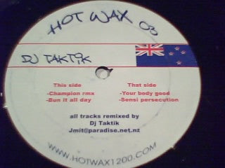 DJ Taktik : New Zealand EP (12", EP)