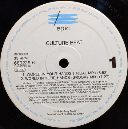 Culture Beat : World In Your Hands (12")