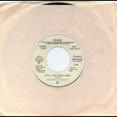 Prince : Still Waiting (7", Single, Mono, Promo, Los)