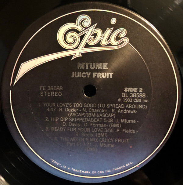 Mtume : Juicy Fruit (LP, Album, Pit)