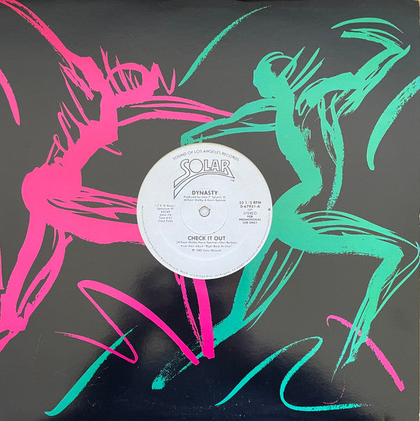 Dynasty : Check It Out (12", Mono, Promo)