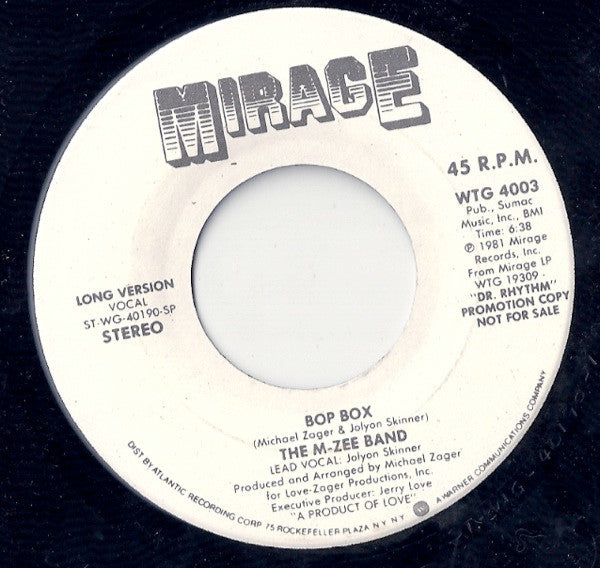The M-Zee Band : Bop Box (7", Promo)