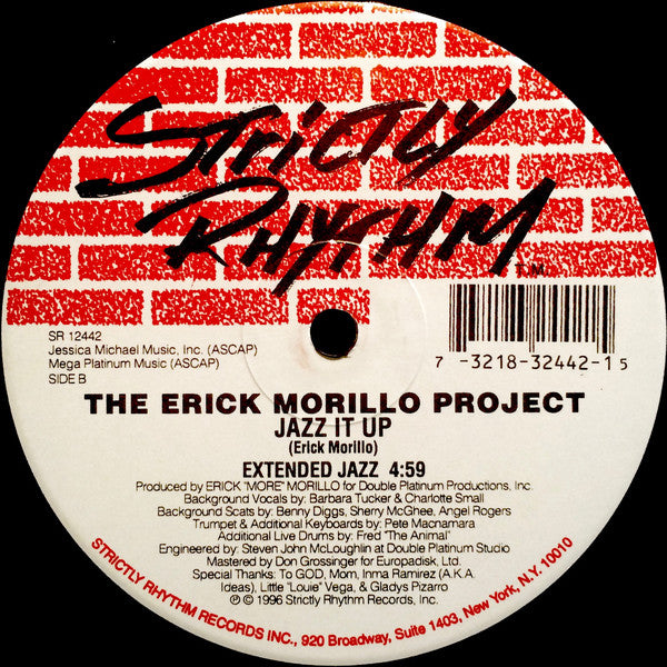 The Erick Morillo Project* : Jazz It Up (12")