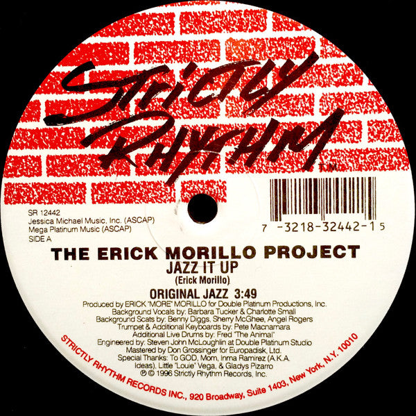 The Erick Morillo Project* : Jazz It Up (12")