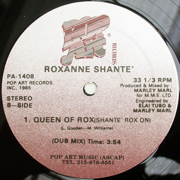 Roxanne Shanté : Queen Of Rox (Shante' Rox On) (12")