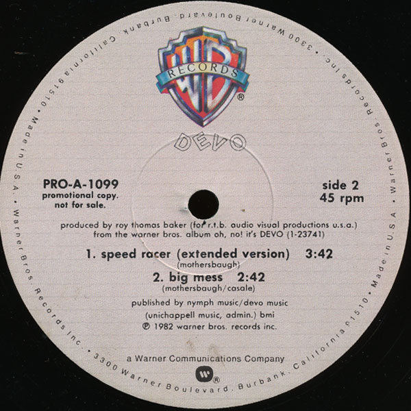 Devo : That's Good (12", Promo)