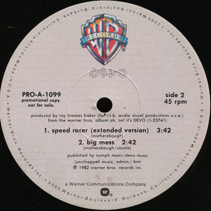 Devo : That's Good (12", Promo)