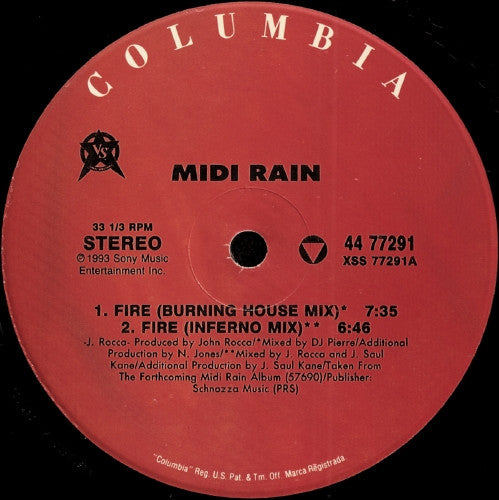 Midi Rain : Fire (12")