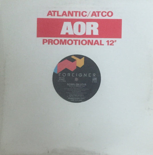 Foreigner : Down On Love (12", Promo)
