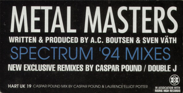 Metal Masters* : Spectrum '94 Mixes (12")