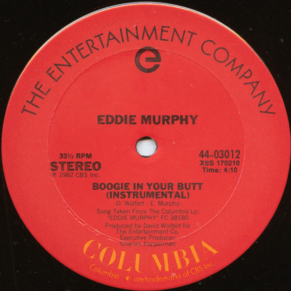 Eddie Murphy : Boogie In Your Butt (12", Single)