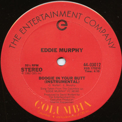 Eddie Murphy : Boogie In Your Butt (12", Single)